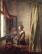 Girl Reading a Letter at an Open Window, Jan Vermeer
